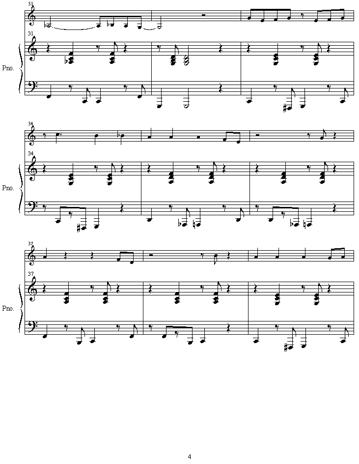 chooshininotteorimashita钢琴曲谱（图5）