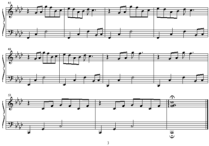 legend of the wind钢琴曲谱（图3）