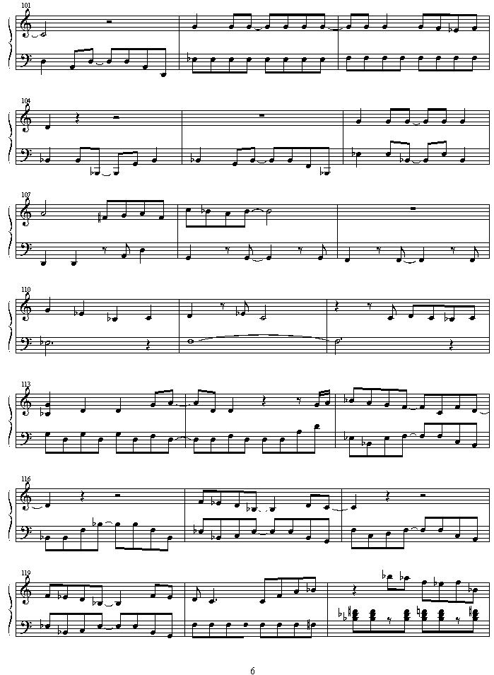egao ni nitai钢琴曲谱（图6）