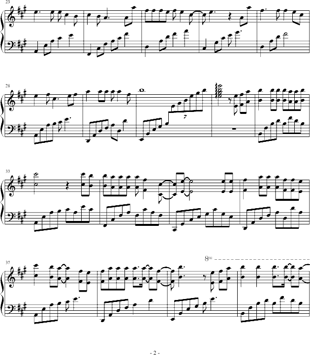 离别的车站钢琴曲谱（图2）