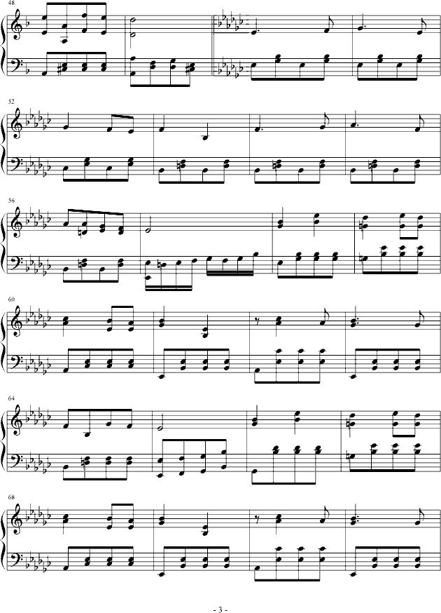 喀秋莎钢琴曲谱（图3）