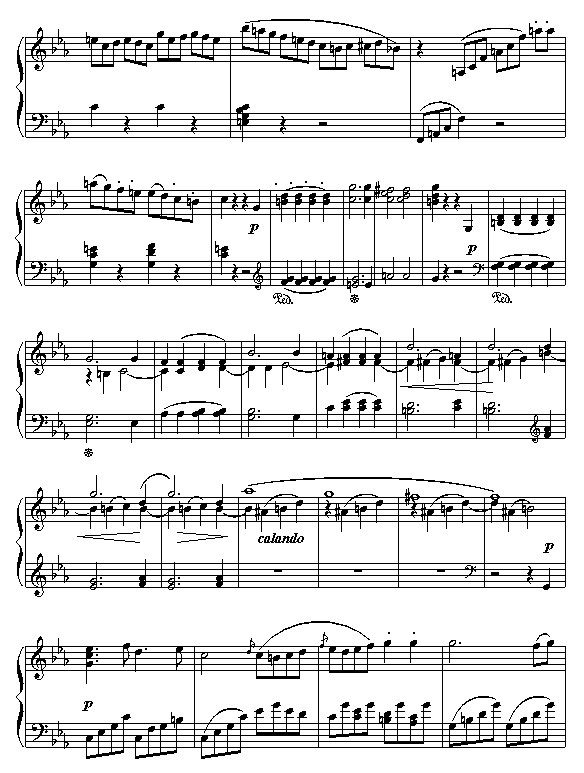 悲怆奏鸣曲第三乐章钢琴曲谱（图8）