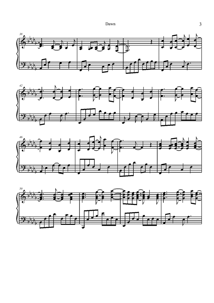 Dawn钢琴曲谱（图6）