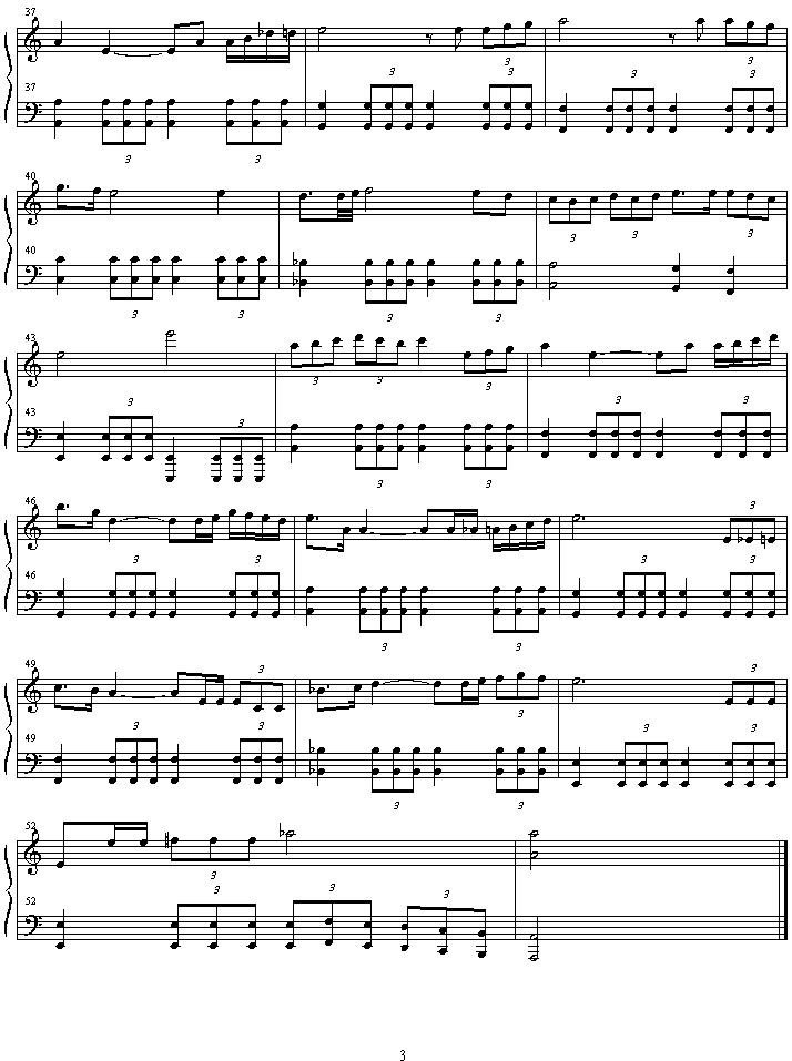 Overworld钢琴曲谱（图3）