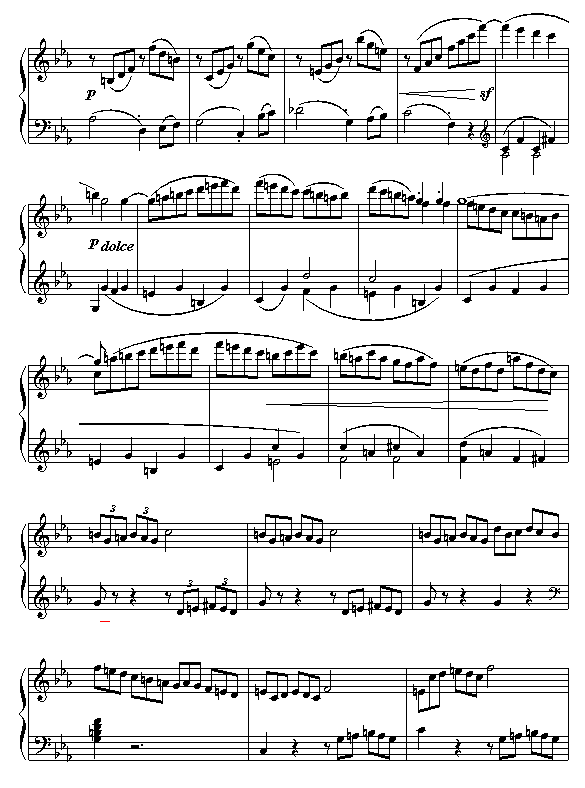 悲怆奏鸣曲第三乐章钢琴曲谱（图7）