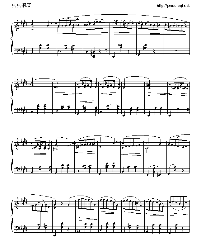 肖邦-chopin  升C小调圆舞曲钢琴曲谱（图6）