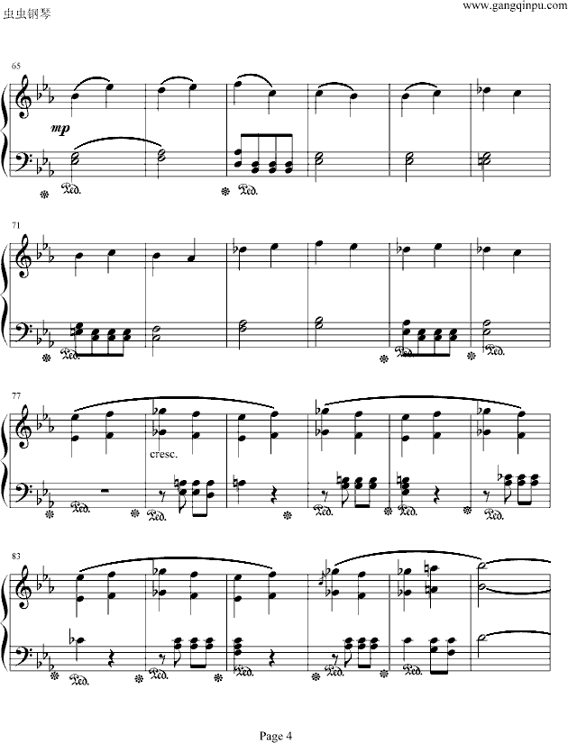 命运第一乐章钢琴独奏（Symphony Fate .No.1)钢琴曲谱（图4）