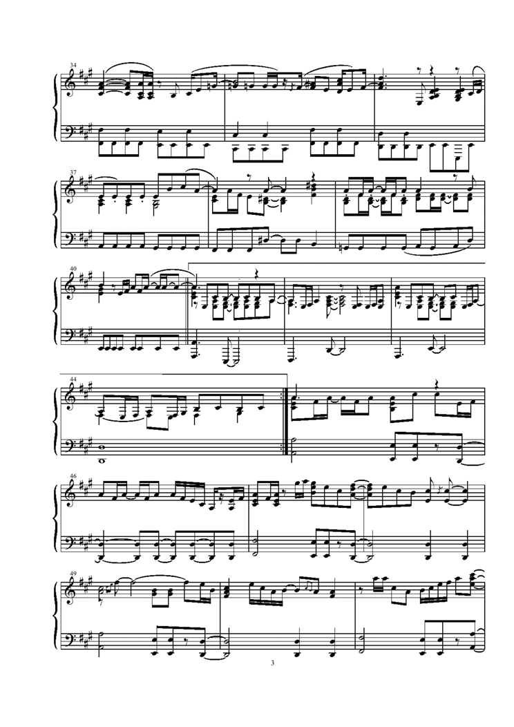 Little Wing钢琴曲谱（图3）