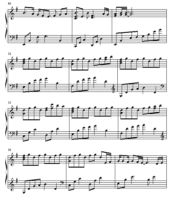 棋魂特别版钢琴曲谱（图5）