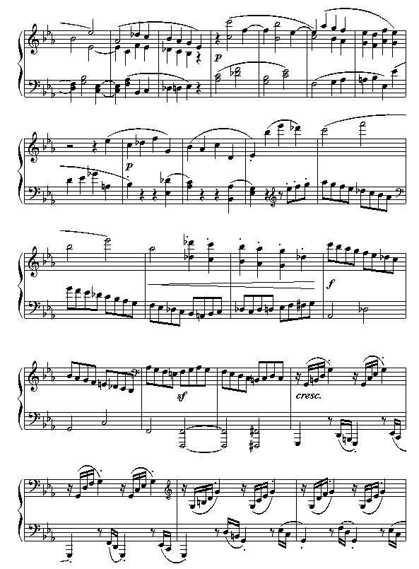 悲怆奏鸣曲第三乐章钢琴曲谱（图5）