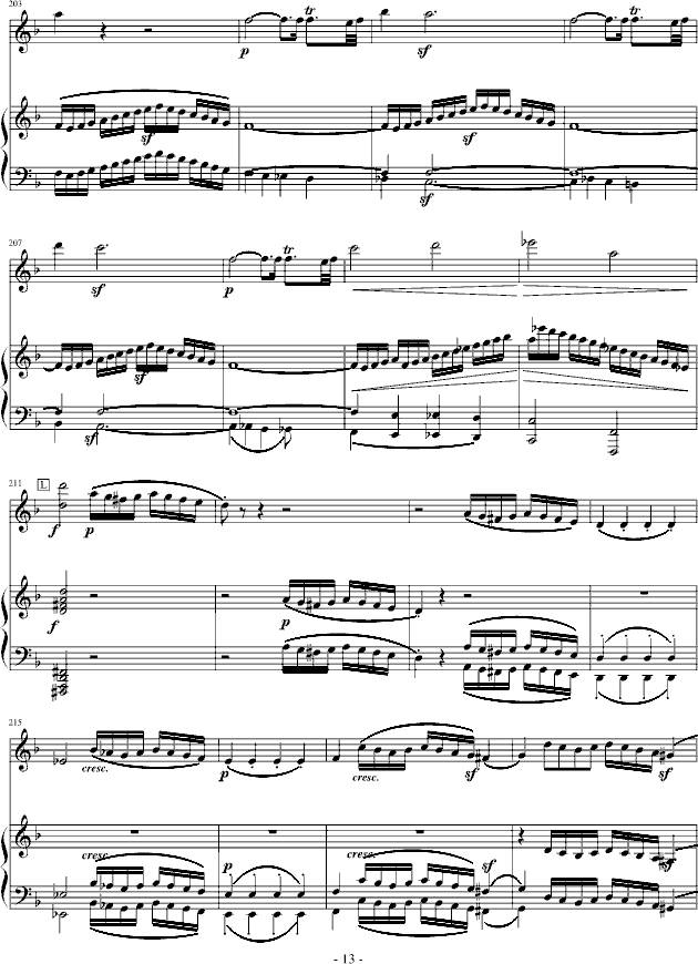 贝多芬-beethoven  春天奏鸣曲钢琴曲谱（图13）