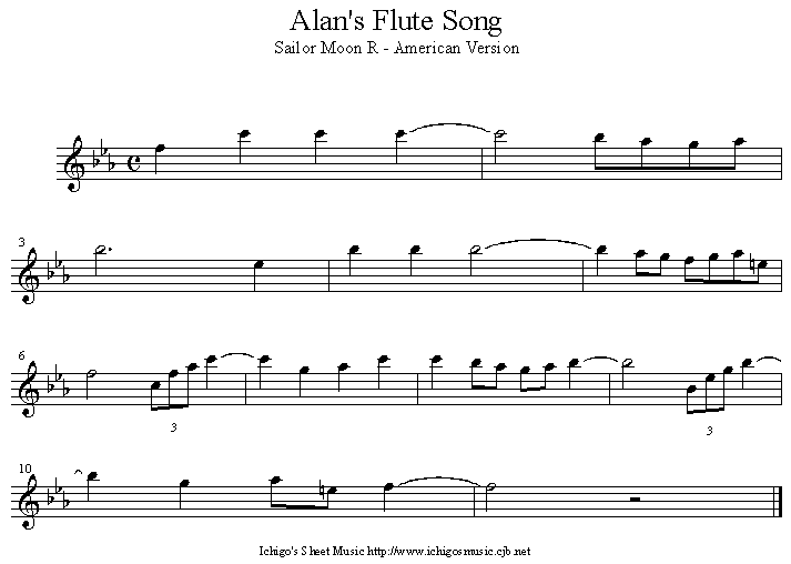 alan is flute song2钢琴曲谱（图1）