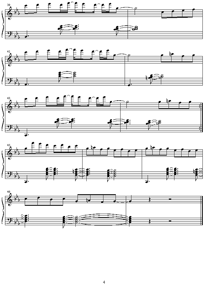 utenaberadonna_s_trap钢琴曲谱（图4）