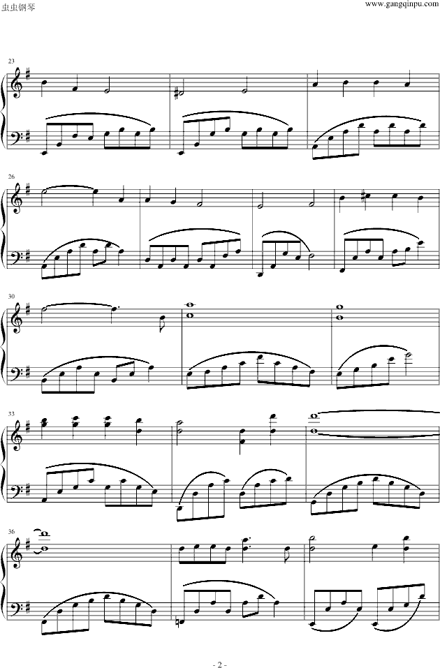 交响情人梦 TV版插曲钢琴曲谱（图2）