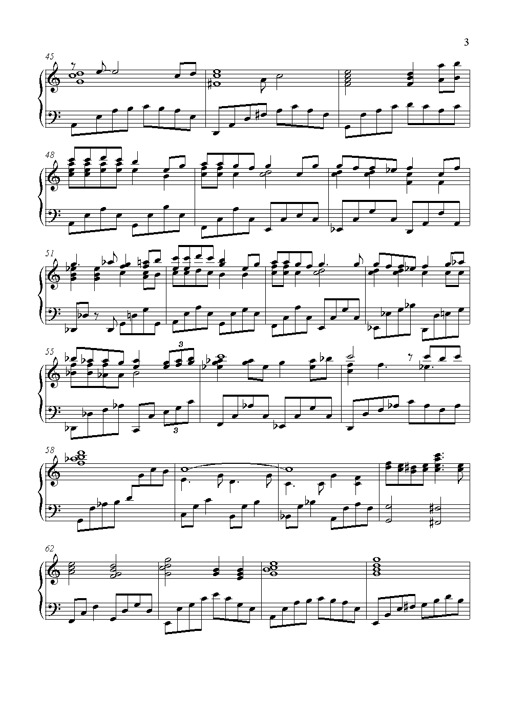 inochi_no_namae钢琴曲谱（图3）