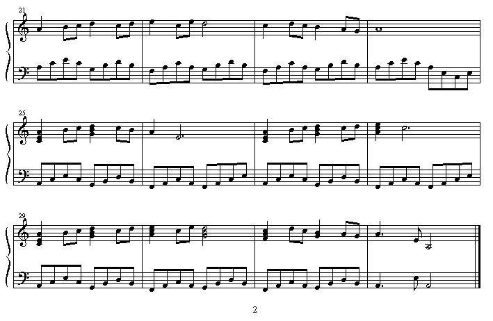 departure钢琴曲谱（图2）