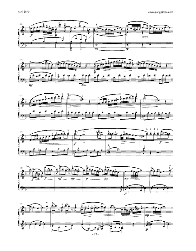 莫扎特F大调钢琴奏鸣曲K533(附指法)钢琴曲谱（图17）