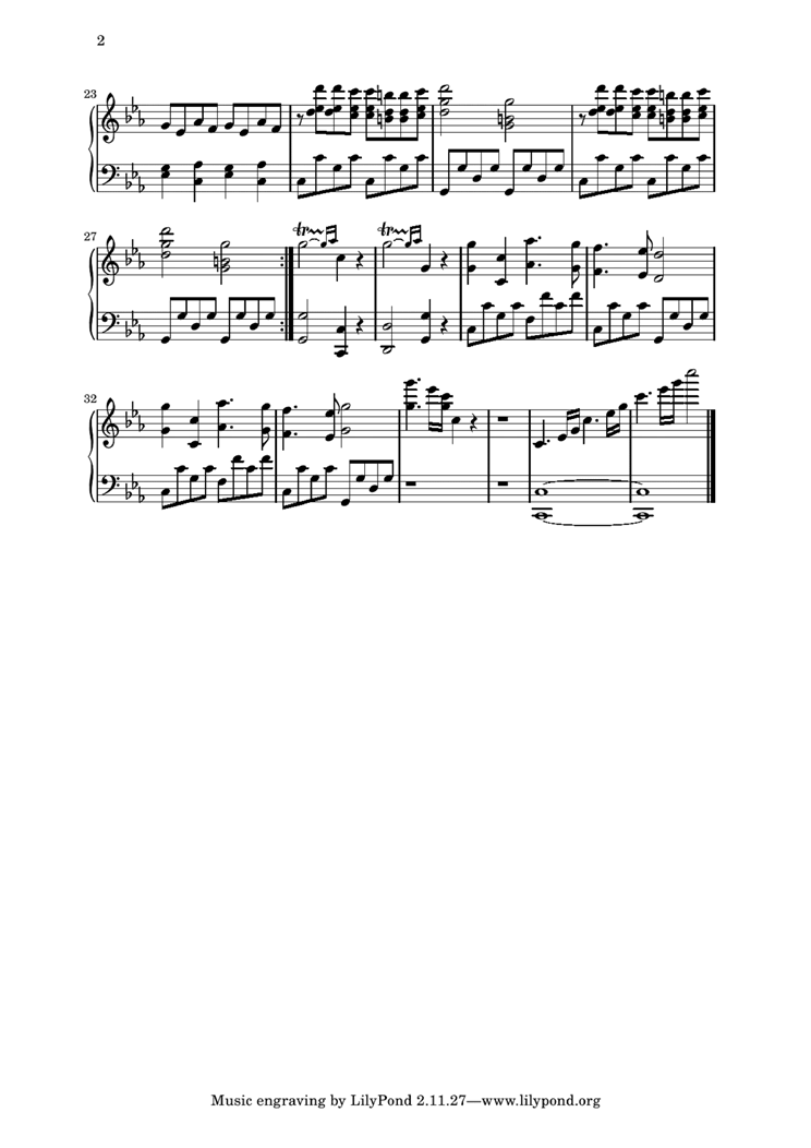 Zetsubou no Minuet钢琴曲谱（图2）