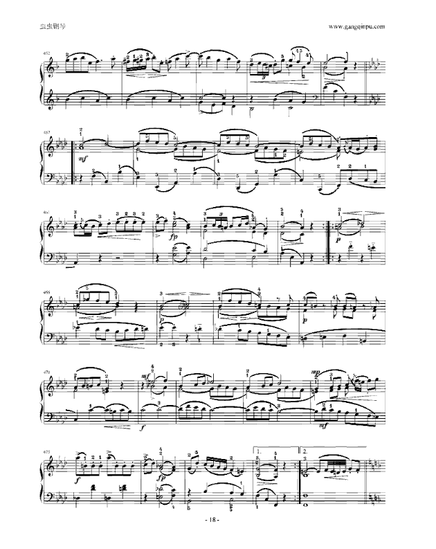 莫扎特F大调钢琴奏鸣曲K533(附指法)钢琴曲谱（图18）