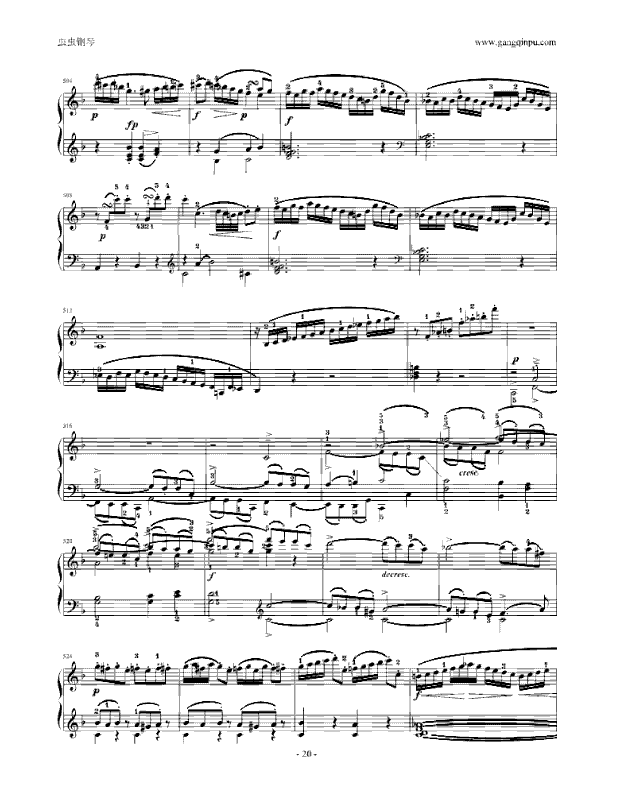 莫扎特F大调钢琴奏鸣曲K533(附指法)钢琴曲谱（图20）