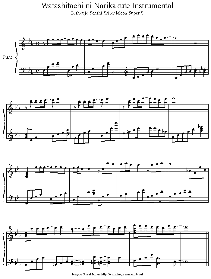 watashitachi_ni_narikakuteinstrumental钢琴曲谱（图1）
