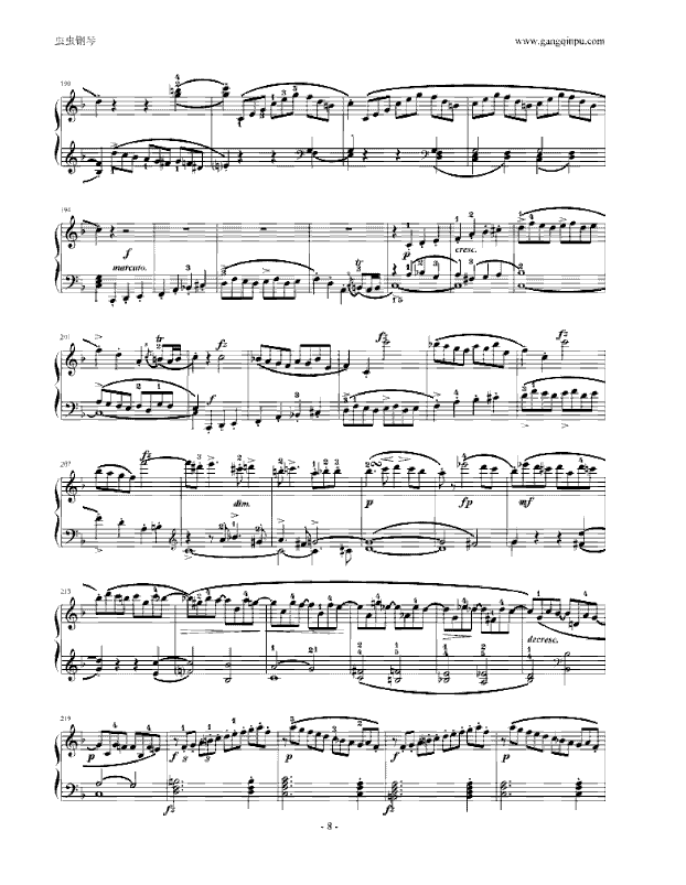 莫扎特F大调钢琴奏鸣曲K533(附指法)钢琴曲谱（图8）