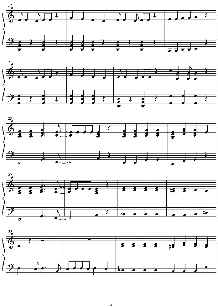 jajauma_ni_sasenaide钢琴曲谱（图2）
