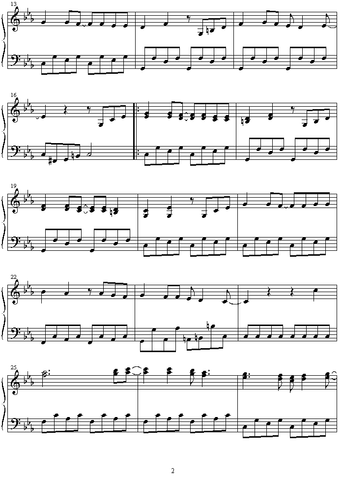 moonlight_densetsu钢琴曲谱（图2）