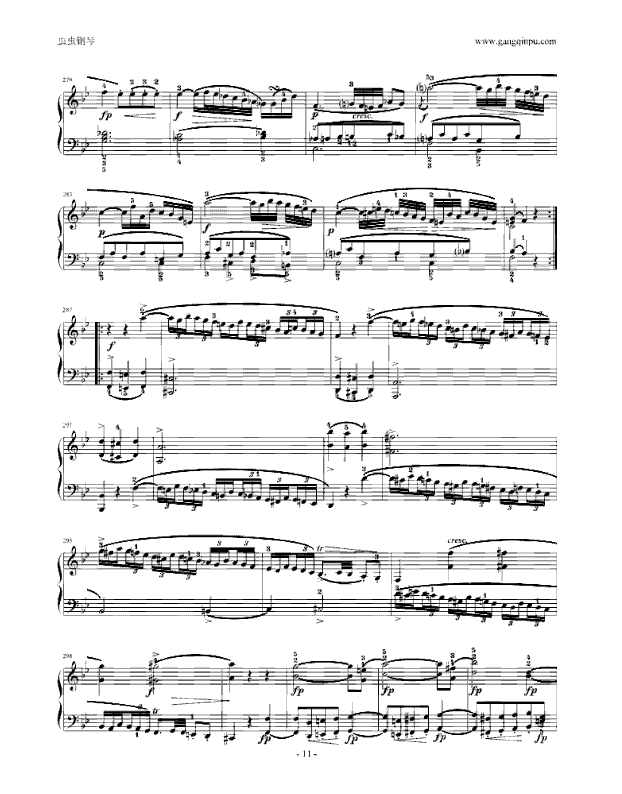 莫扎特F大调钢琴奏鸣曲K533(附指法)钢琴曲谱（图11）