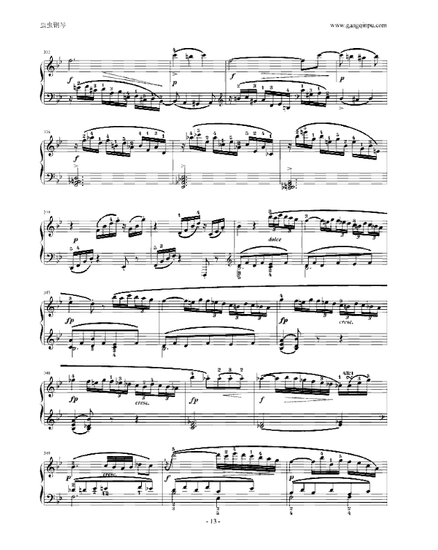 莫扎特F大调钢琴奏鸣曲K533(附指法)钢琴曲谱（图13）