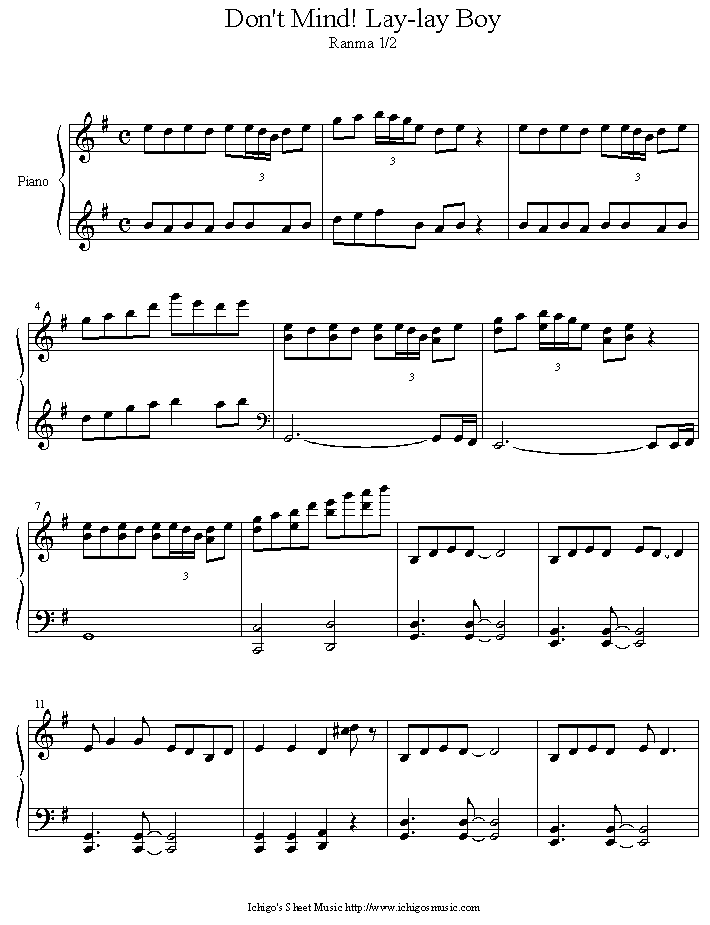 dont_mind_lay_lay_boy钢琴曲谱（图1）