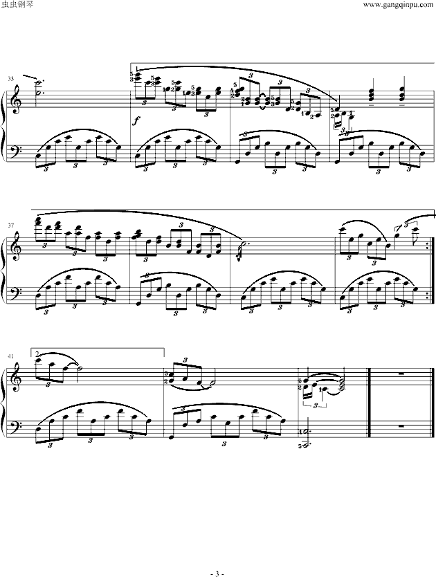 情人的舞会钢琴曲谱（图3）