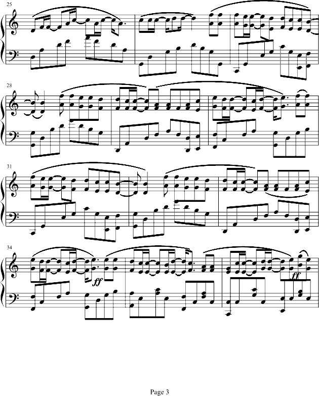 十面埋伏钢琴曲谱（图3）