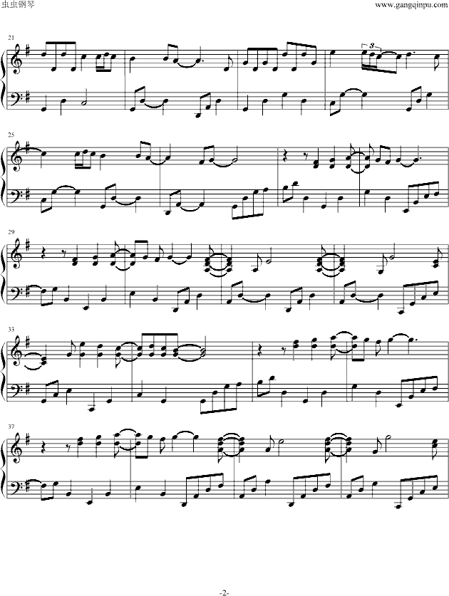 Little star钢琴曲谱（图2）