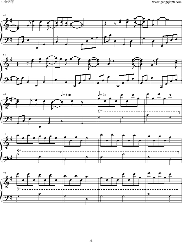 Little star钢琴曲谱（图4）