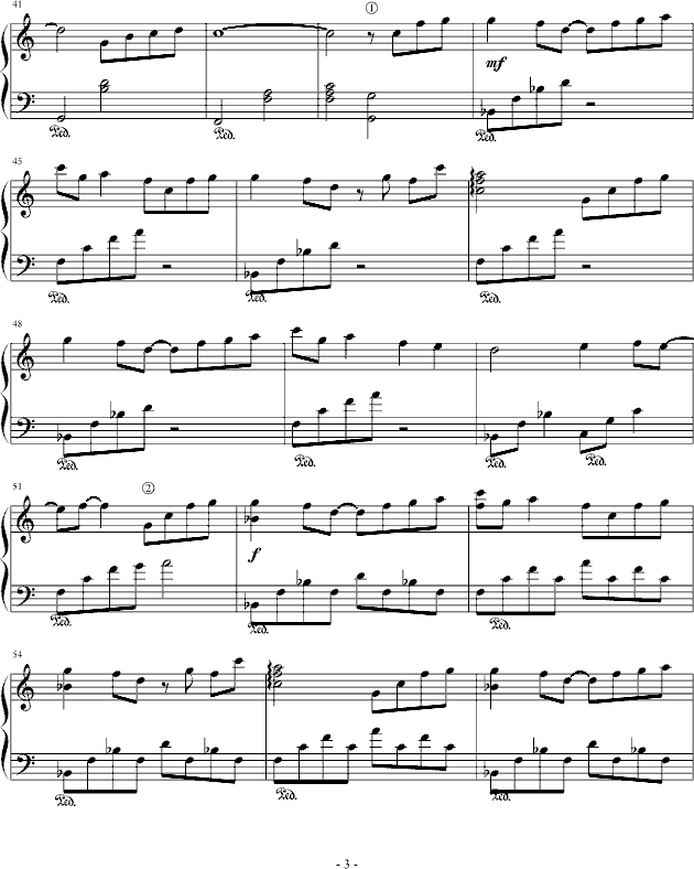 小小的手心钢琴曲谱（图3）