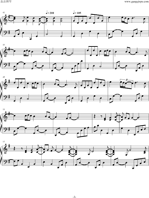 Little star钢琴曲谱（图3）