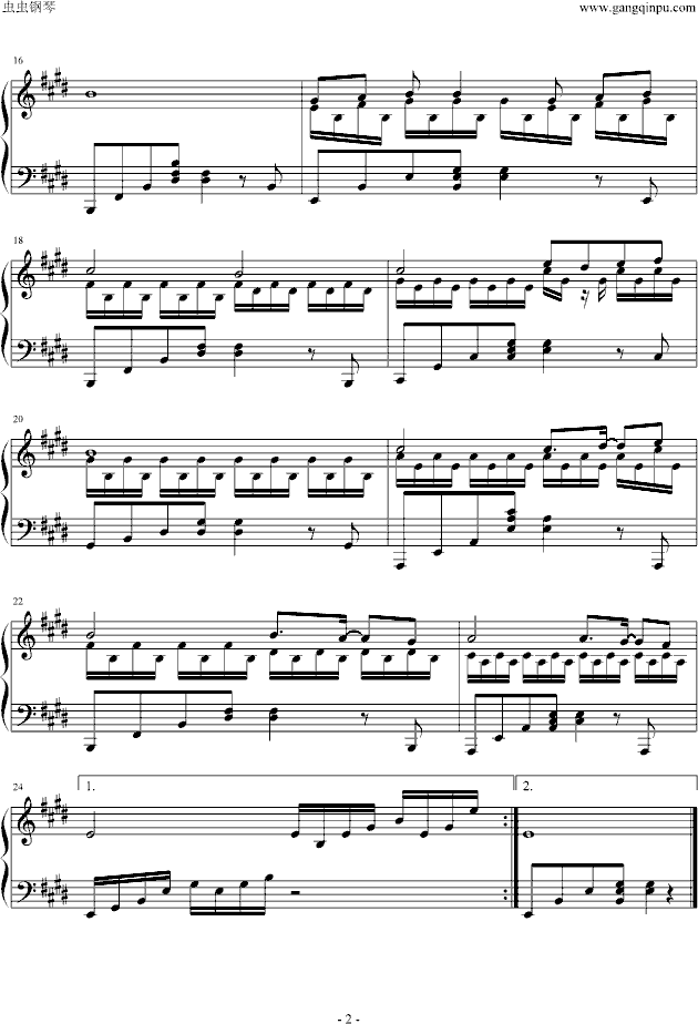 黄金太阳-Ivan`s Theme钢琴曲谱（图2）
