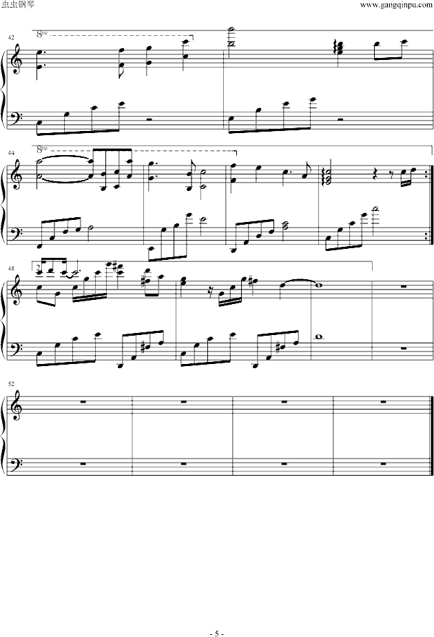 听海钢琴曲谱（图5）