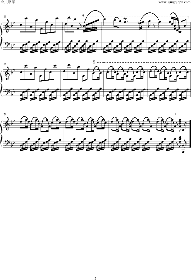 中国舞曲钢琴曲谱（图2）