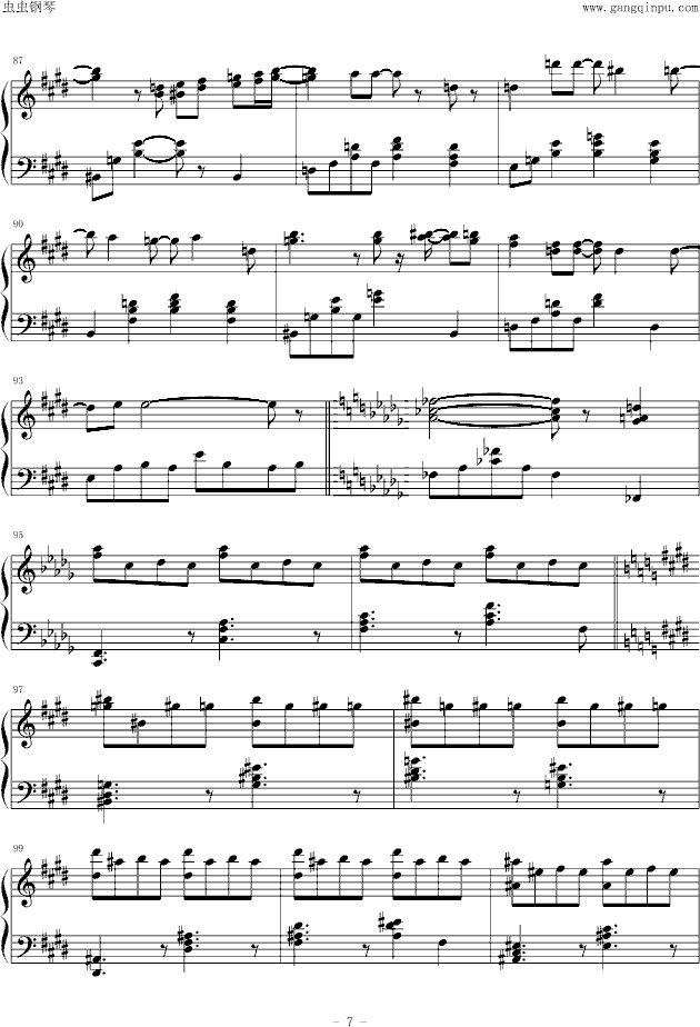 Monochrome钢琴曲谱（图7）