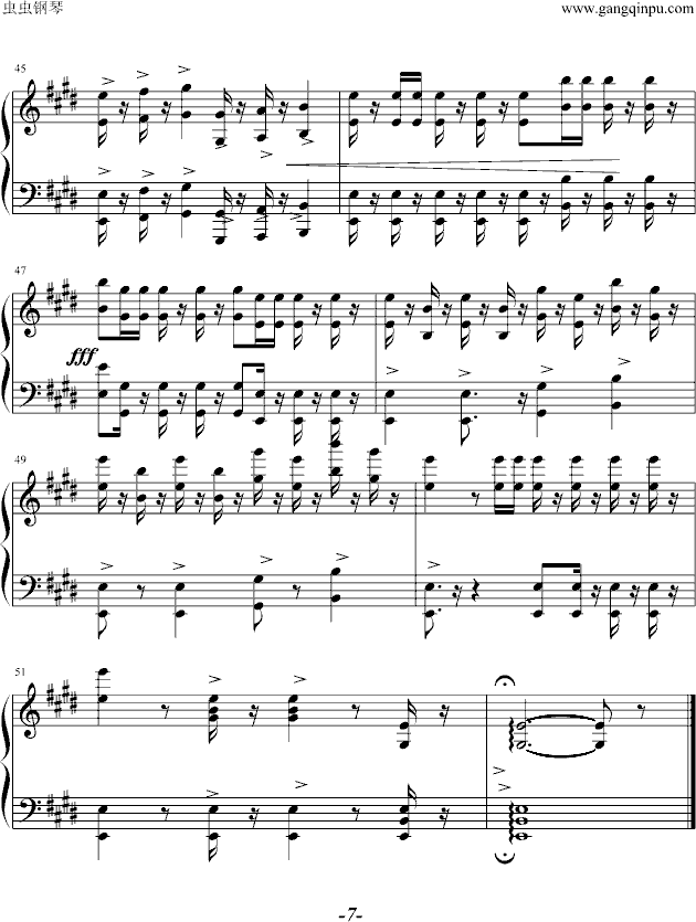 威廉-退尔序曲钢琴曲谱（图7）