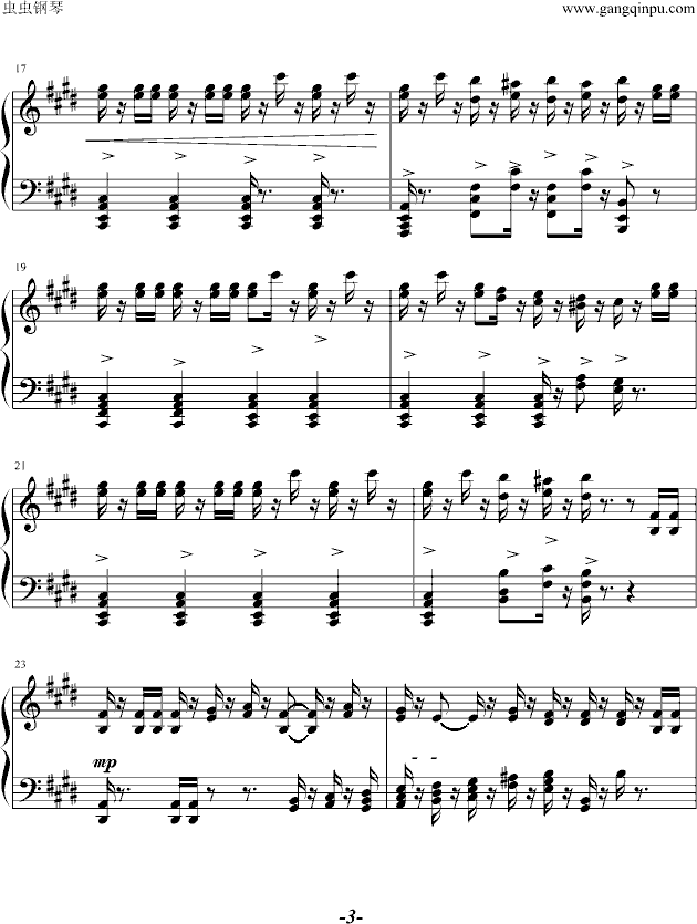 威廉-退尔序曲钢琴曲谱（图3）
