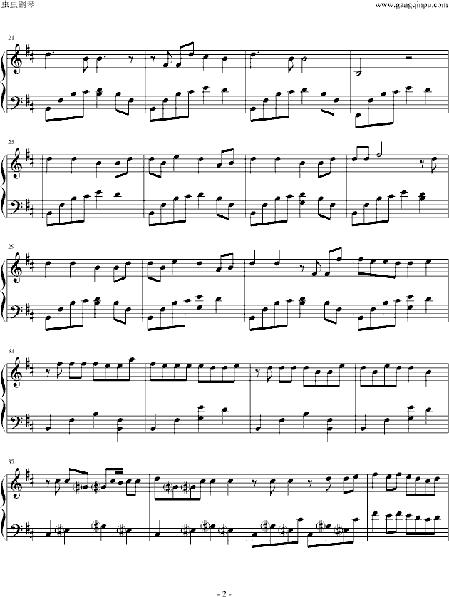 威廉古堡（演奏版）钢琴曲谱（图2）