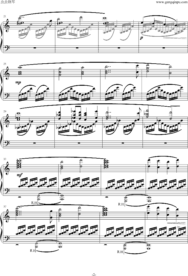 The Prelude - Final Fantasy钢琴曲谱（图2）