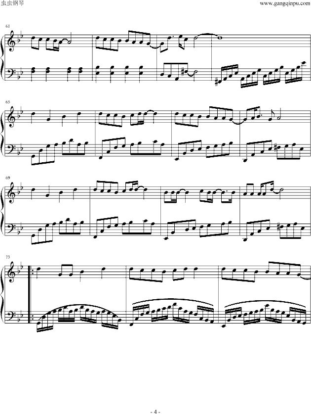 日月凌空钢琴曲谱（图4）