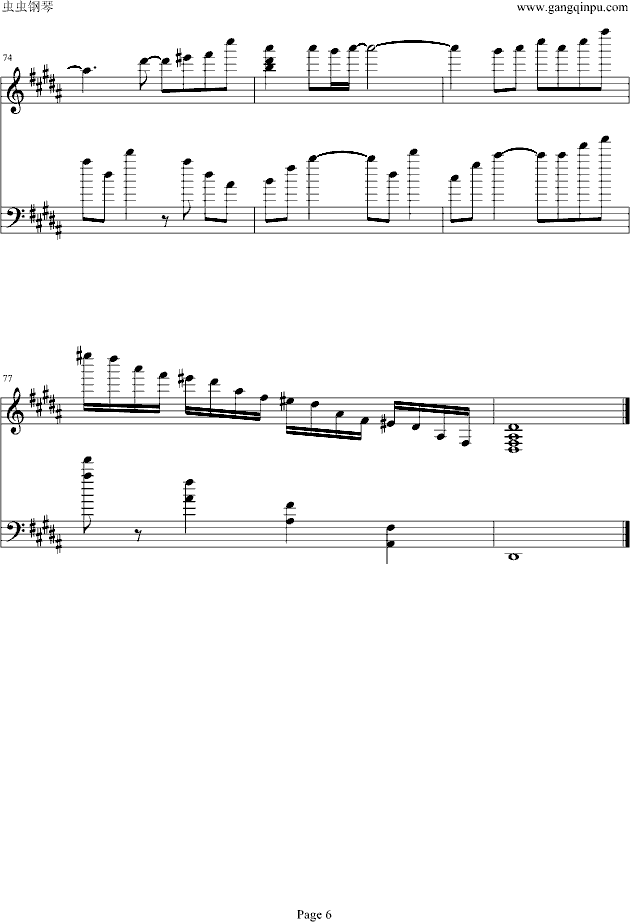 AIR-羽根钢琴曲谱（图6）