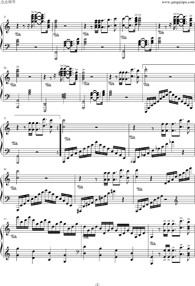 Wonderland-Tonci Huljic钢琴曲谱（图2）