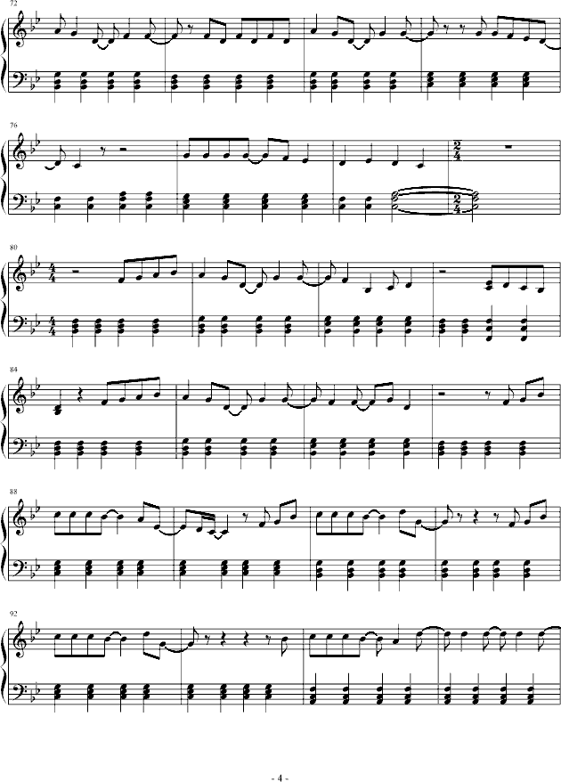 Way Back Into Love钢琴曲谱（图4）