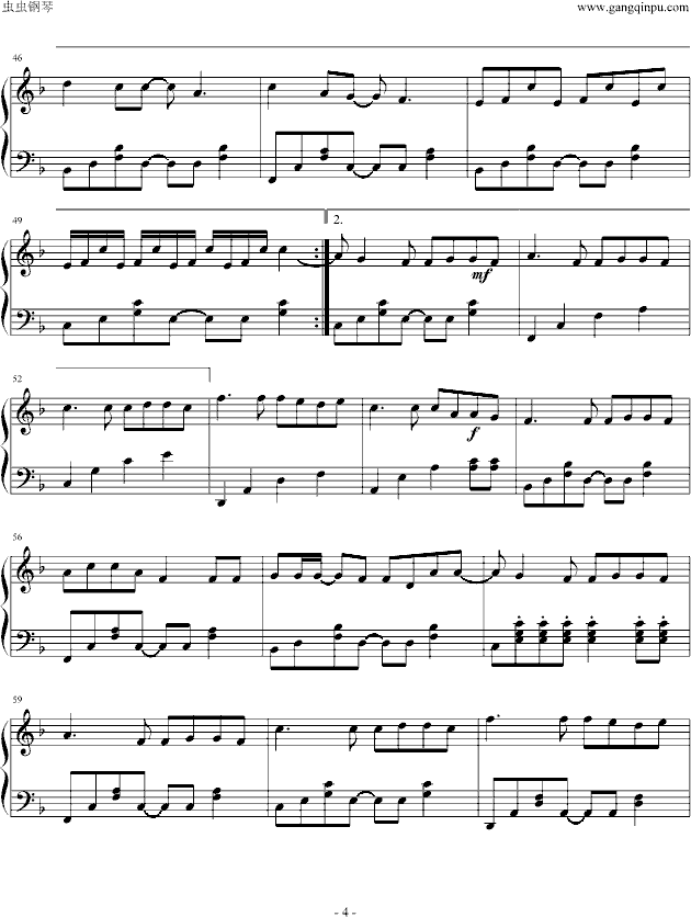 有何不可钢琴曲谱（图4）